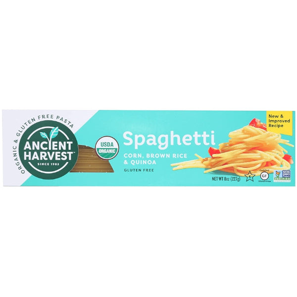Gluten-free, protein-rich spaghetti made from corn and quinoa, perfect for wholesome, hearty pasta dishes.