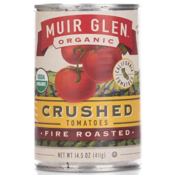 Offers smoky, rich tomato flavor in a versatile, organic-packed can, perfect for sauces, soups, and stews.