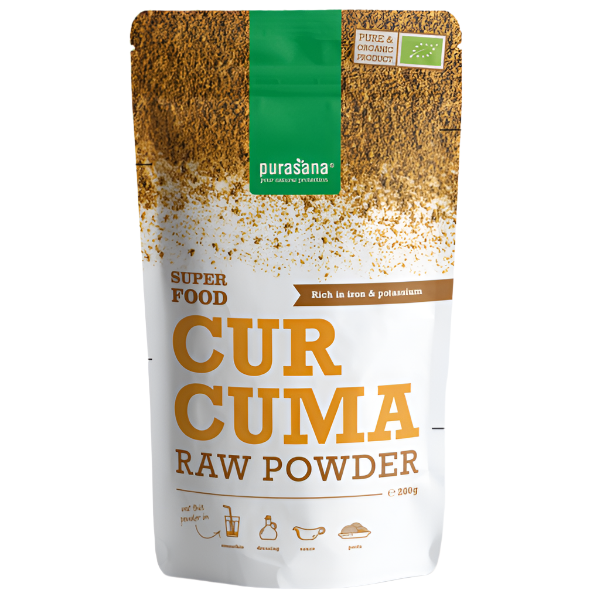 Pure 200 g raw curcuma powder, perfect for adding natural flavor and health benefits to your recipes.