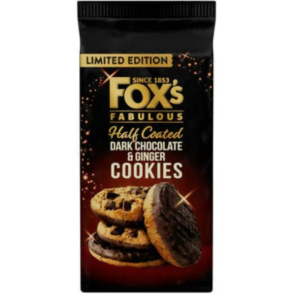 Crunchy ginger cookies generously coated in rich dark chocolate for a spicy-sweet indulgence.