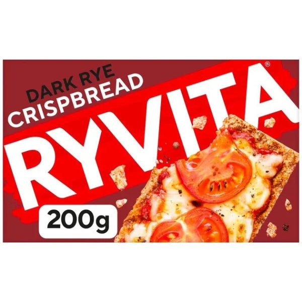 Crunchy dark rye crispbread for a hearty, wholesome snack.