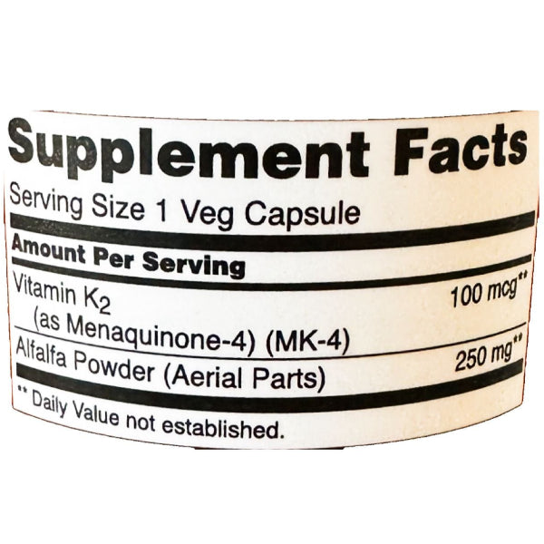 NOW Foods Vitamin K-2 100mcg, 100 Veg Capsules