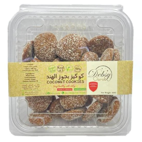 Light and crispy carob cookies infused with the sweet, tropical taste of coconut.