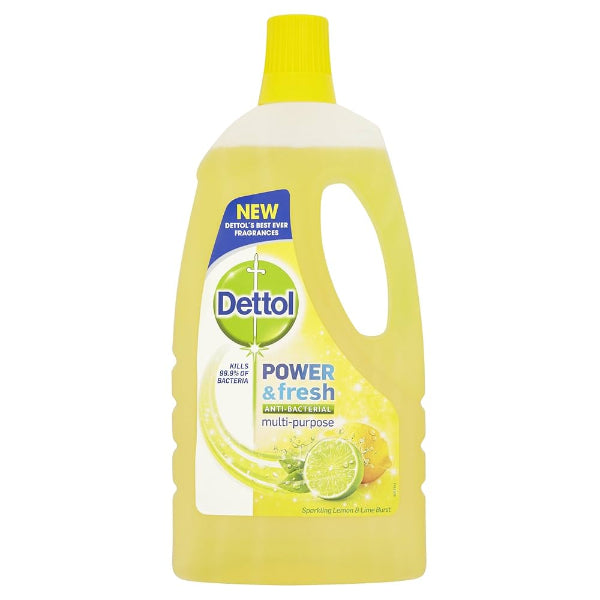 Effective antibacterial cleaner with a fresh lemon scent.