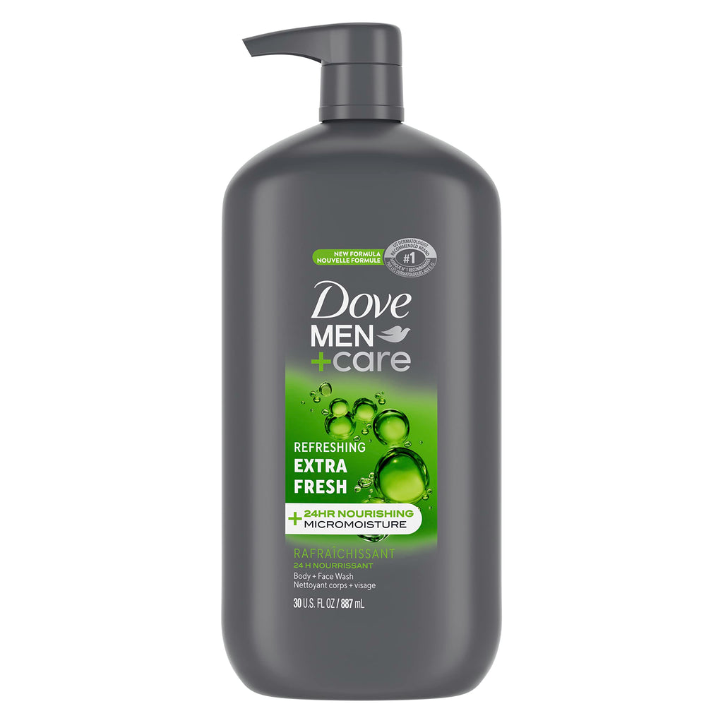 Dove Men Fresh Body & Face Wash, 30 oz
