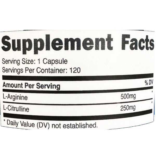 Nutricost L-Arginine & L-Citrulline, 120 Capsules