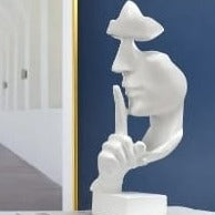 A.W. Decorative Face Statue 27 cm (select a color)