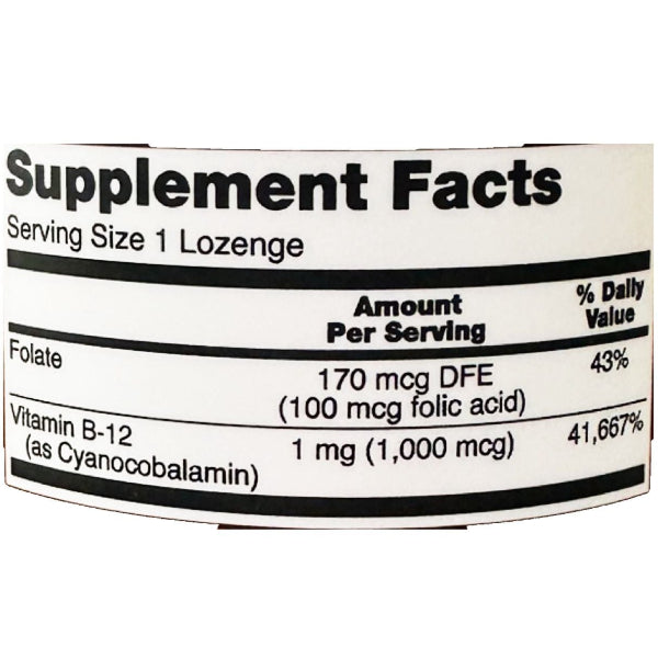 NOW Foods Vitamin B-12 1000 mcg 100 Lozenges