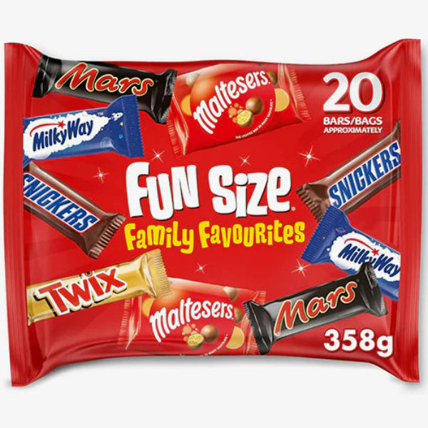 A fun mix of Mars family favourite mini chocolates, perfect for sharing or snacking