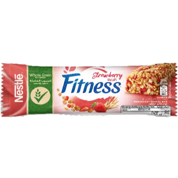 A crunchy whole grain bar bursting with sweet strawberry flavor for a light and delicious snack