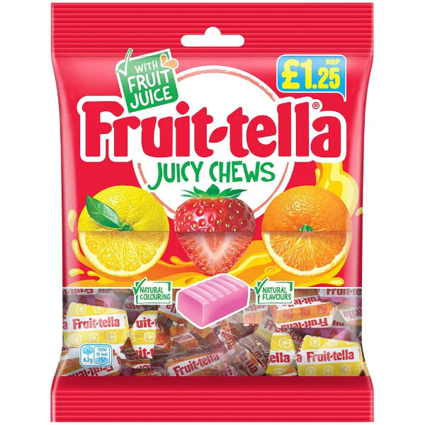 Soft and fruity vegan chews bursting with juicy flavor for a delicious plant-based snack.