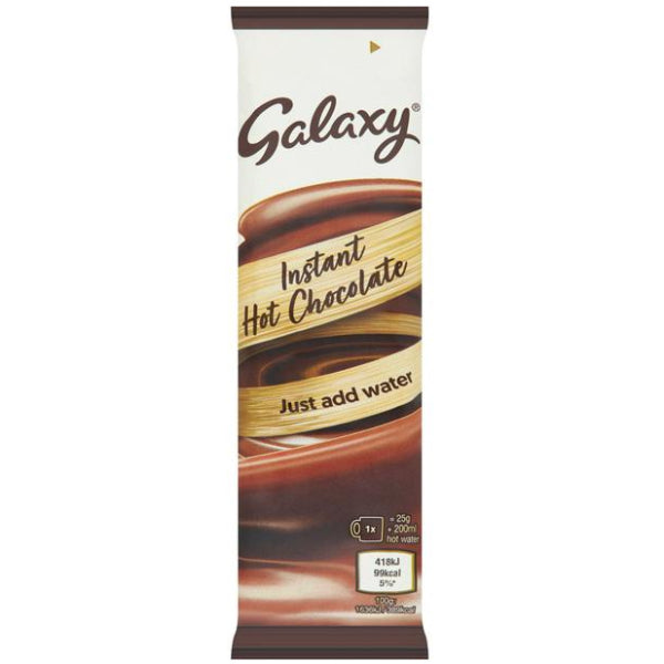 Single-serve Galaxy Hot Chocolate, 25 g of smooth, creamy cocoa indulgence.