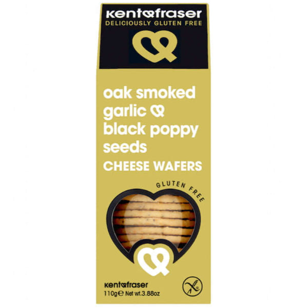 savory, gluten-free wafers with bold smoked garlic and crunchy poppy seeds.