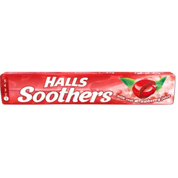 HALLS soothers Strawberry