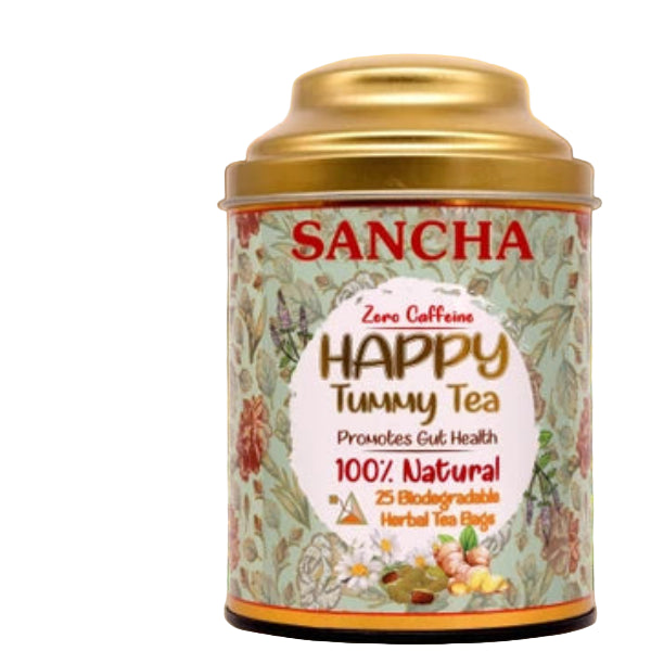 Gentle herbal tea blend designed to support digestion and promote a happy, balanced tummy.
