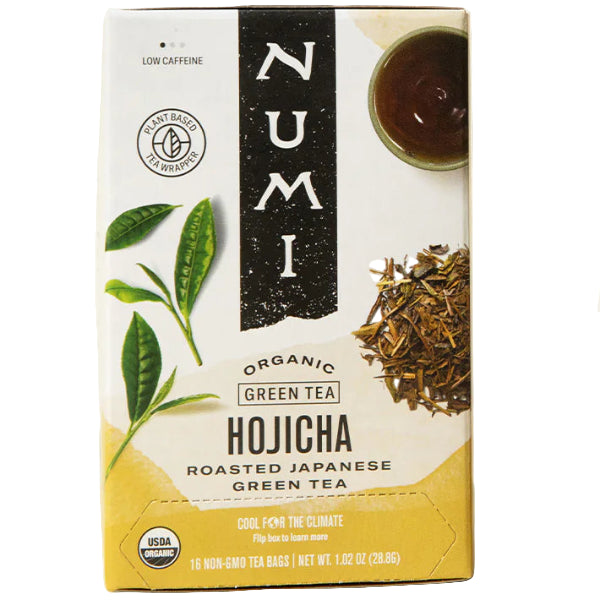 A roasted Japanese green tea with a warm, toasty flavor and low caffeine, perfect for a soothing, nutty cup.