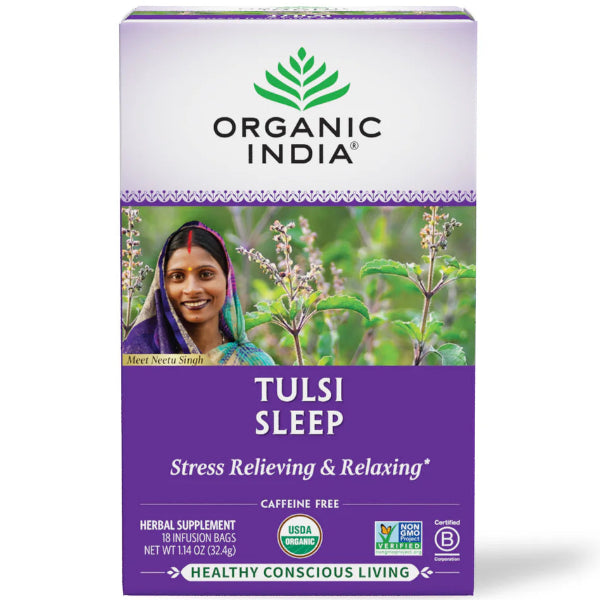 A calming herbal blend of tulsi, chamomile, and other soothing botanicals, perfect for promoting restful sleep.