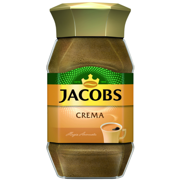 Smooth and aromatic instant coffee with a rich crema, perfect for a quick, satisfying cup.