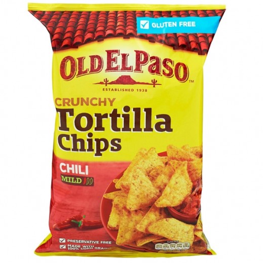Old El Paso Chilli Tortilla Chips, 185g