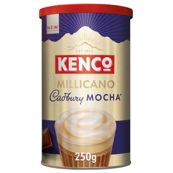 Rich instant coffee blended with Cadbury chocolate for a smooth mocha treat.