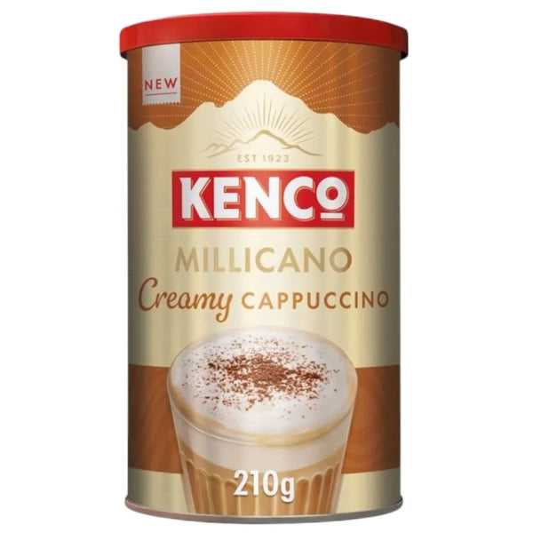 Creamy instant cappuccino with a rich, smooth coffee flavor.