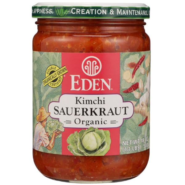 Combines crisp, organic cabbage with bold, spicy Korean flavors for a tangy, probiotic-rich kick.