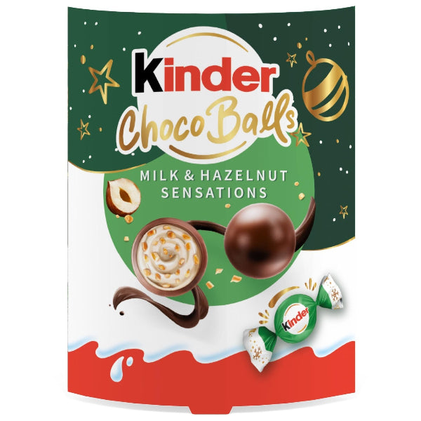 Creamy milk chocolate with a smooth hazelnut filling, offering a rich and indulgent snack experience.