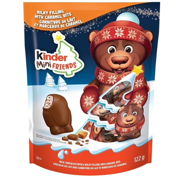 A festive mix of mini milk chocolate treats with smooth caramel filling, perfect for holiday sharing and sweet moments.