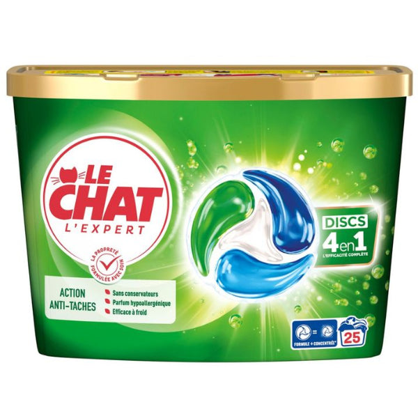 Convenient 4-in-1 laundry capsules that clean, remove stains, protect fabrics, and provide long-lasting freshness