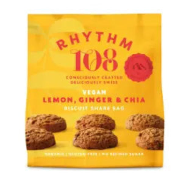 A zesty lemon cookie with a spicy ginger kick and chia crunch.