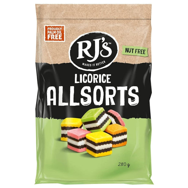 A delightful assortment of soft, chewy sweets bursting with classic liquorice flavor.