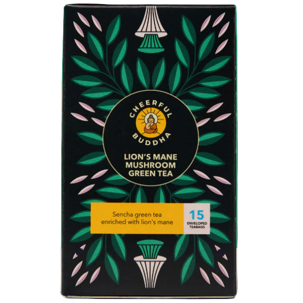 A soothing green tea blend with Lion’s Mane mushroom, designed to support mental clarity and overall wellness.