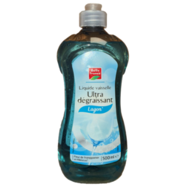 A powerful grease-cutting formula with a refreshing lagoon scent