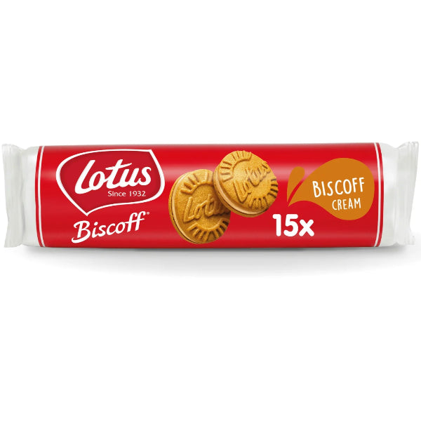 Crisp caramelized biscuits sandwiched with a smooth Biscoff spread for a sweet, indulgent treat
