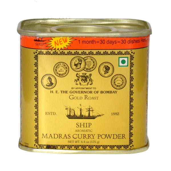 Hot and aromatic Madras curry powder, crafted to add a bold, spicy kick to your dishes.