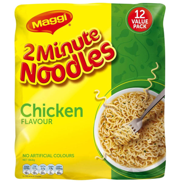 Quick-cooking noodles with savory chicken seasoning, perfect for a fast and flavorful meal