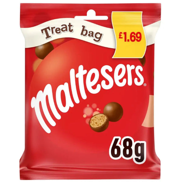 Light, crunchy malt centers coated in smooth milk chocolate for a perfectly airy and irresistible snack.