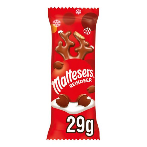 Festive Maltesers Reindeer chocolate, a fun and crunchy holiday treat.