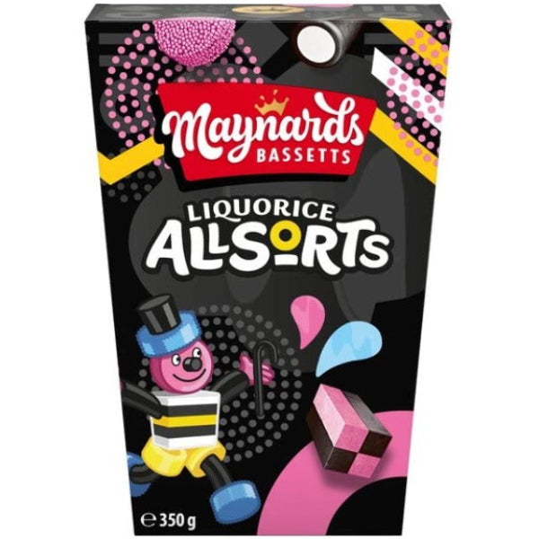 Shareable Maynards Bassetts liquorice in a 350 g carton, perfect for sweet cravings