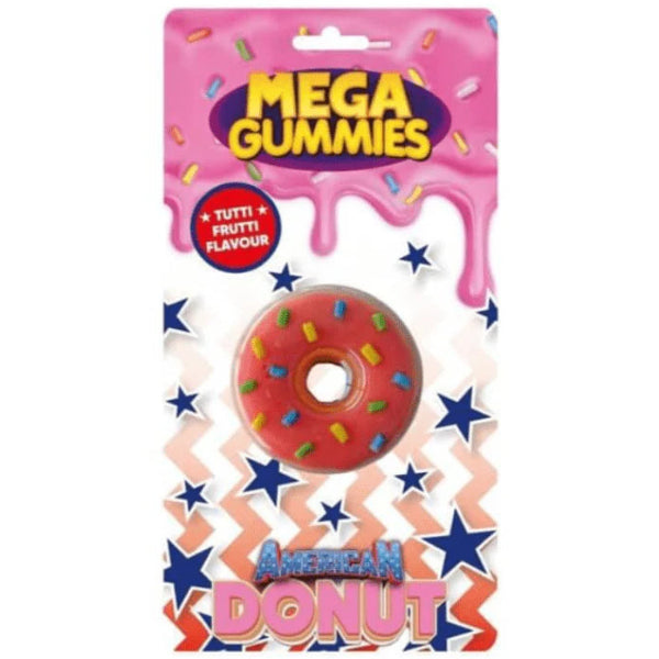 A playful, donut-shaped gummy with a soft, chewy texture and fruity sweetness that makes every bite a fun treat.