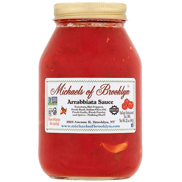 A bold, spicy tomato sauce crafted with ripe tomatoes and a kick of chili, perfect for pasta and Italian dishes.
