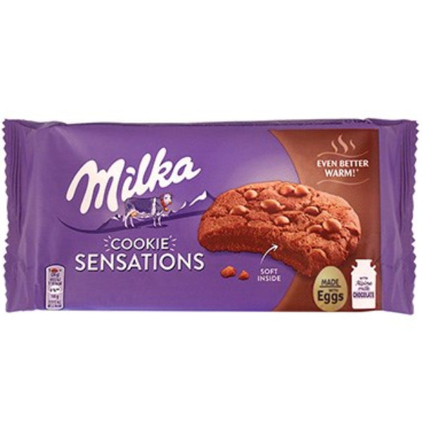 Soft-centered chocolate cookies with a rich, creamy Milka chocolate experience in every bite