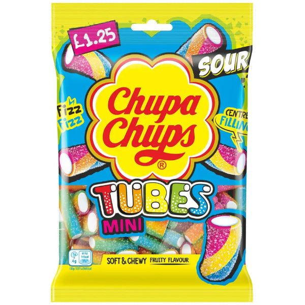 Soft, fruity candy tubes with vibrant flavors, made vegan-friendly for a fun and chewy treat.