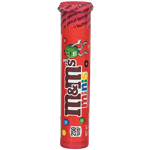 Bite-sized fun with a creamy peanut butter center, coated in rich milk chocolate and a colorful candy shell.