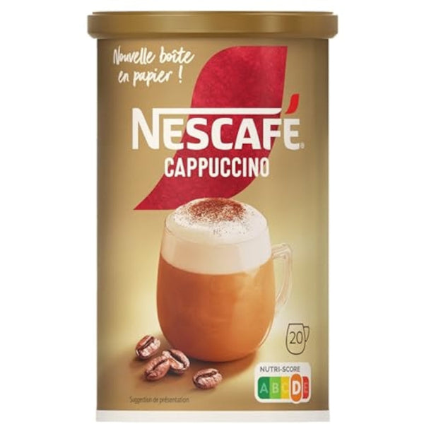 A convenient instant cappuccino mix that combines Arabica and Robusta coffee beans with a creamy, frothy texture