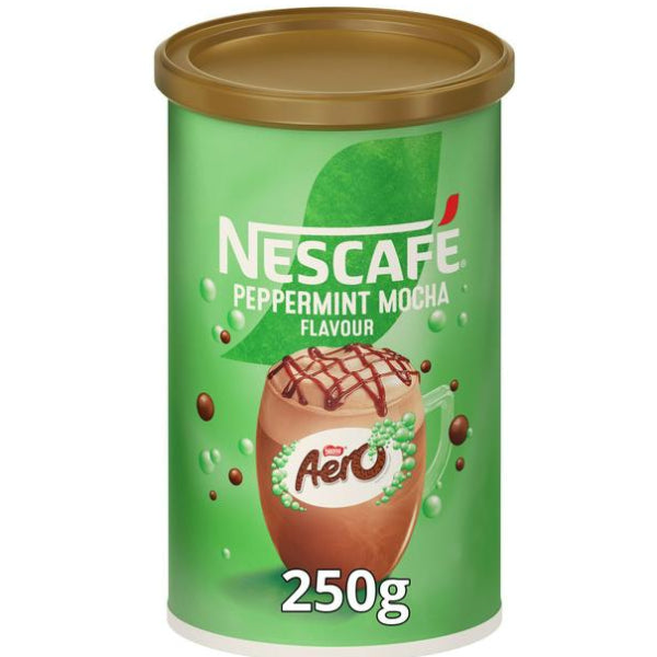 Rich peppermint mocha-flavored instant coffee for a refreshing twist.