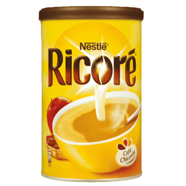 A classic French instant coffee‑and‑chicory blend designed to be enjoyed with milk
