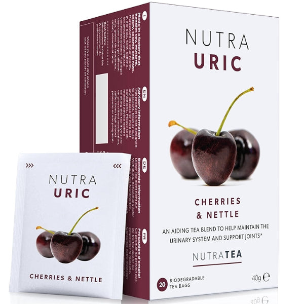 A gentle herbal tea blend designed to support healthy uric acid levels and promote overall urinary tract wellness.