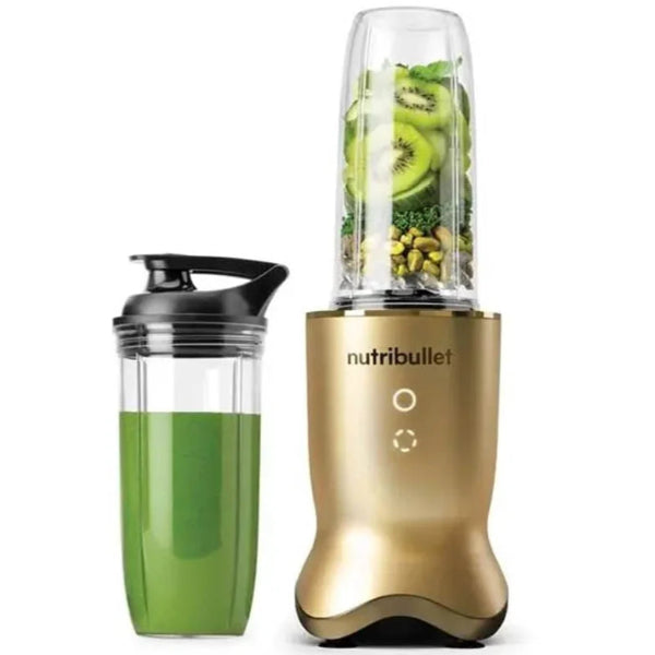 Combines powerful 1200 W performance with a stylish brass finish and portable design for on-the-go smoothies and blends