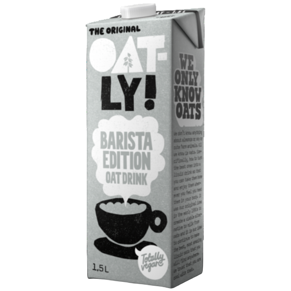 A smooth, creamy oat drink specially crafted for coffee, perfect for frothing, steaming, or enjoying on its own.